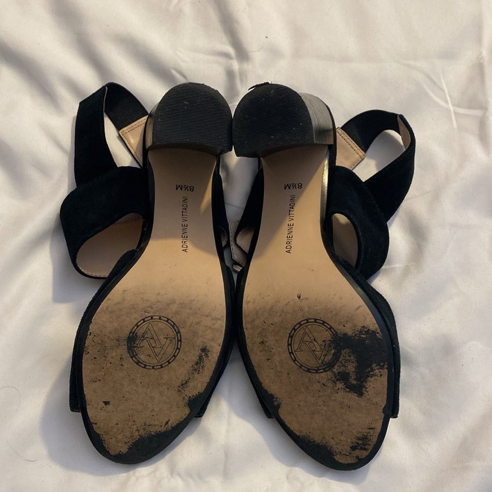 Adrienne Vittadini Buckle Block Heeled Sandals - Picture 3 of 3